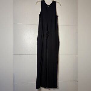 Black Recreation‎ Casual Tie Waist Versatile Chic Jumpsuit Size Medium
